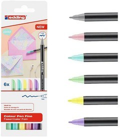 MARCADOR EDDING 1200 PASTEL Cj x6
