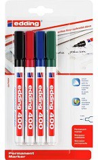 MARCADOR EDDING PERMANENTE 400/ 4 BLISTER