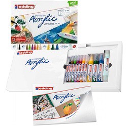 MARCADOR EDDING ACRILICO SET x12