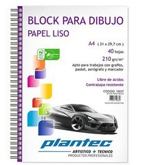 PC BLOCK P/DIBUJO ESP LATERAL A4 210g