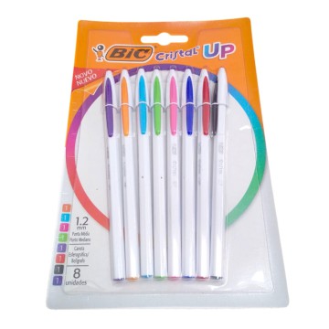 BOLIGRAFO BIC CRISTAL UP  BLIST 8