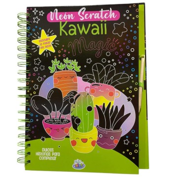 LIBRO KIDS NEON SCRATCH