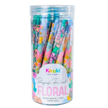 BOLIGRAFO KIRUKI FLORAL POTE x27u