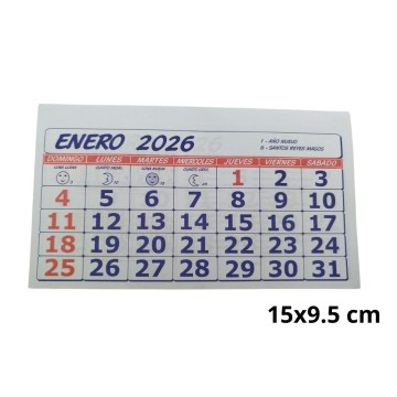 CALENDARIO MENSUAL 5018