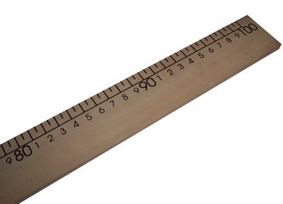 REGLA MADERA PIZARRON S/LUSTRAR x1mt