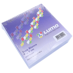 TACO PAPEL LUMA BLANCO 9x9cm