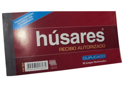 TAL HUSARES RECIBO-AUT.1823 DU