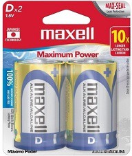 PILAS MAXELL D ALCALINA x2