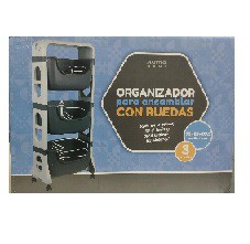 Organizador para ensamblar con ruedas