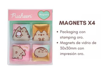 MAW PUSHEEN MAGNETS x 4