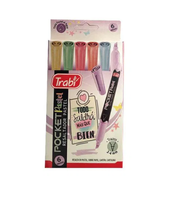 RESALT TRABI POCKET PASTEL x 6