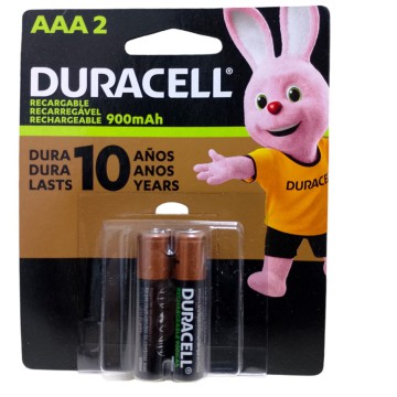 PILAS DURACELL RECARG AAA x2