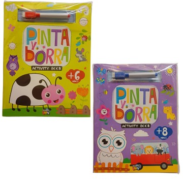 LIBRO SCHOOL PINTA Y BORRA
