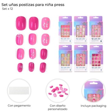 TG MAKE SET UÑAS POSTIZ 39002
