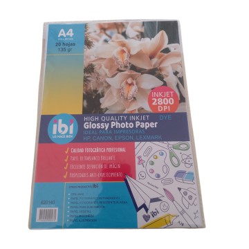 PAPEL FOTOGR INKJET 135grs A4