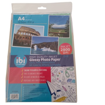 PAPEL FOTOGR INKJET 235grs A4