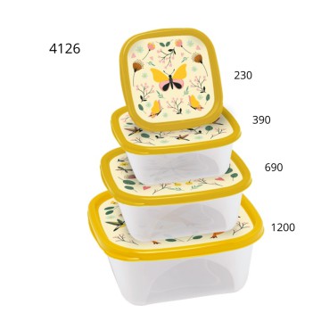 BZ CONTENEDOR CUA SET x4 4126/7