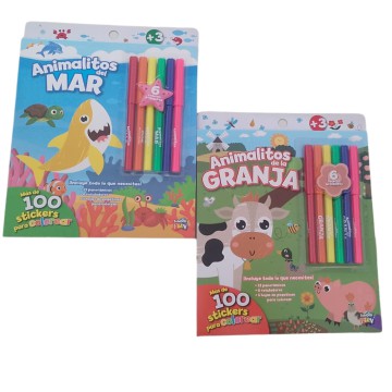 LIBRO SCHOOL COLOR STICKER 100