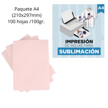 ART IBI PAPEL SUBLIMAR A4 x100