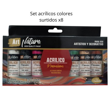 PC ACRILICO SET x 8 43461