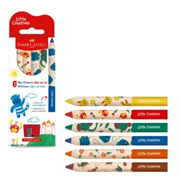 LAPICES COLOR FABER MI PRIMER x 6