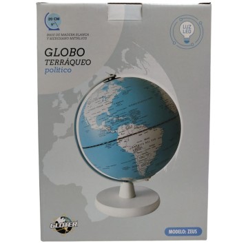 GLOBO TERRAQUEO 20cm ZEUS C/LUZ