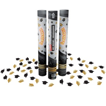 COT CAÑON 40cm 73389 NEGRO Y DORADO