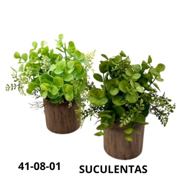 BZ DECO MACETA C/PL EA41-08-01/41-08-04