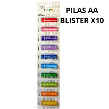 PILAS CBX AA ALCALINA x10