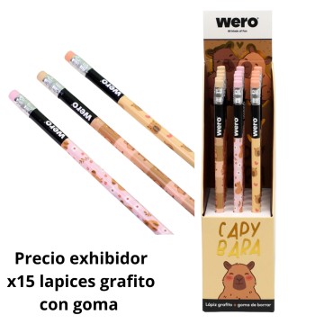 WERO LAPIZ C/GOMA CAPIBARA WE4350
