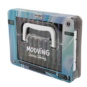 COLORING MARCADORES ACRILICO METAL x12