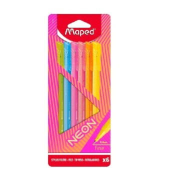 MARCADOR MAPED NEON x 6