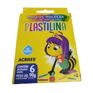 PLASTILINA AX Cjx  6 UNID