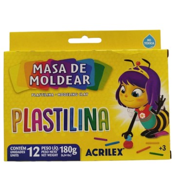 PLASTILINA AX Cjx 12 UNID