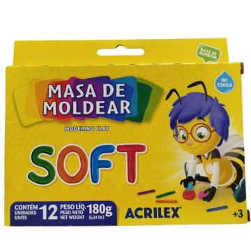 PLASTILINA AX SOFT x12u
