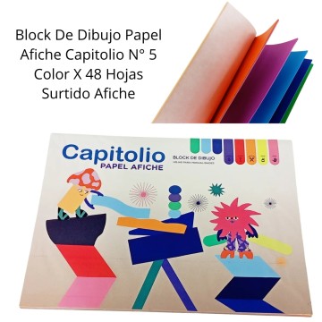 BLOCK AFICHE COLOR PASTEL CAPITOLIO N°5
