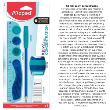 LAP NEGRO MAPED KIDYLEARN SET 4pz 981889