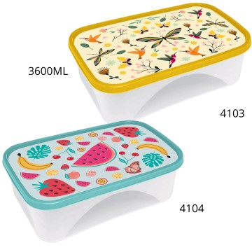 BZ CONTENED RECTANG 3600ml 4103/4104