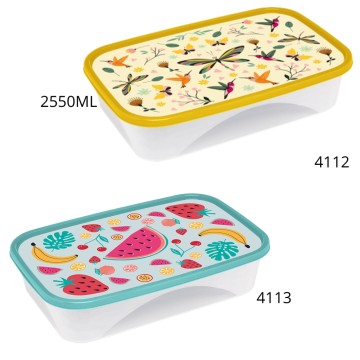 BZ CONTENED RECTANG 2550ml 4112/4113