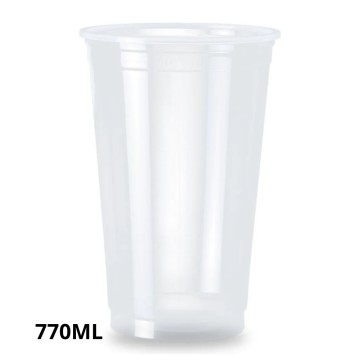 COT VASO PLASTICO x 25u 770ml TRANSPARENTE