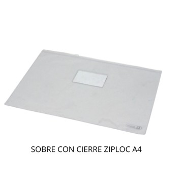 SOBRE PLAST. A4 C/CI-ZIP (x12)
