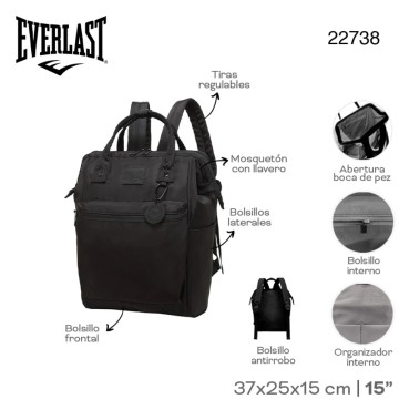 MOCHILA EVERLAST 22738 BOCA PEZ