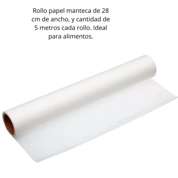 BZ PAPEL MANTECA FAMILIAR 28cm x 5Mts ROLLO