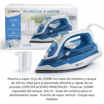 BZ ELEC PLANCHA OR-SP101 A VAPOR