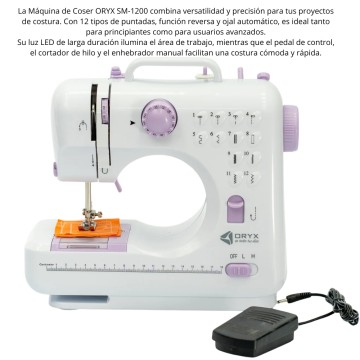 BZ ELEC MAQ COSER SM-1200 C/OJAL AUTOMATICO