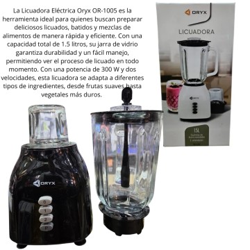 BZ ELEC LICUADORA OR-1005 C/JARRA 1.5Lt