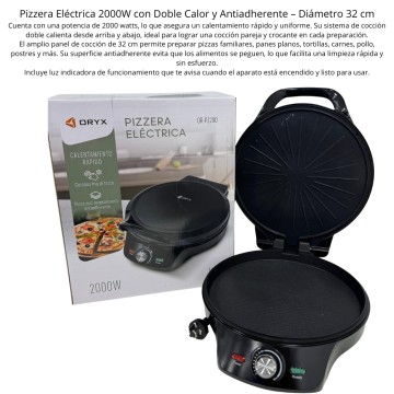 BZ ELEC PIZZERA OR-PZ200 ELECTRICA ANTIADHERENTE