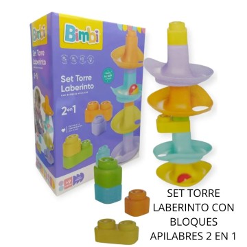 JUG RASTI BIMBI SET TORRE LABERINTO 01-0224