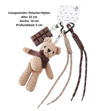 TG LLAVERO TRENDY 54869 OSO C/CHOCOLATE