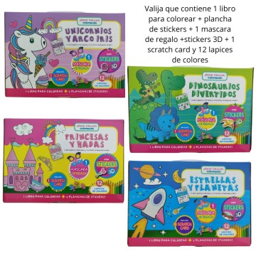 LIBRO SPLASH MAXI VALIJA COLOREANDO 10001/2/3/4
